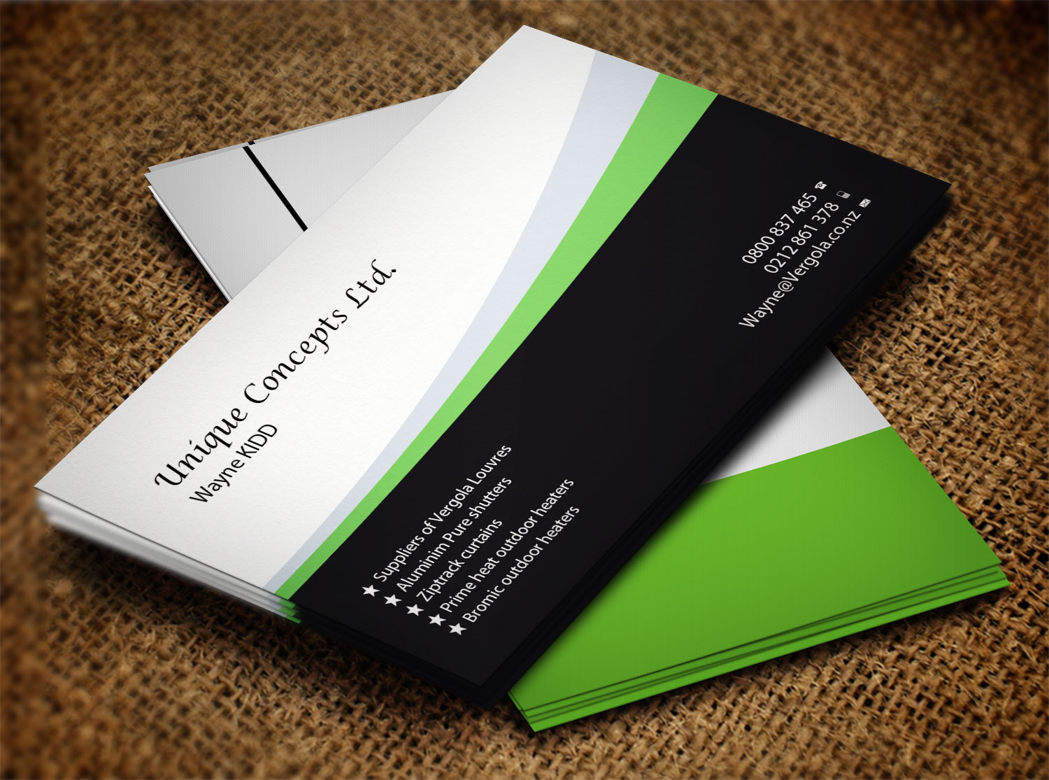 Business Card Design by Lanka Ama for Unique Concepts ltd | Design #10051938