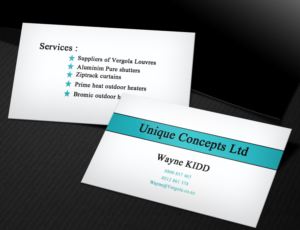 Business Card Design by Lanka Ama for Unique Concepts ltd | Design: #10066191