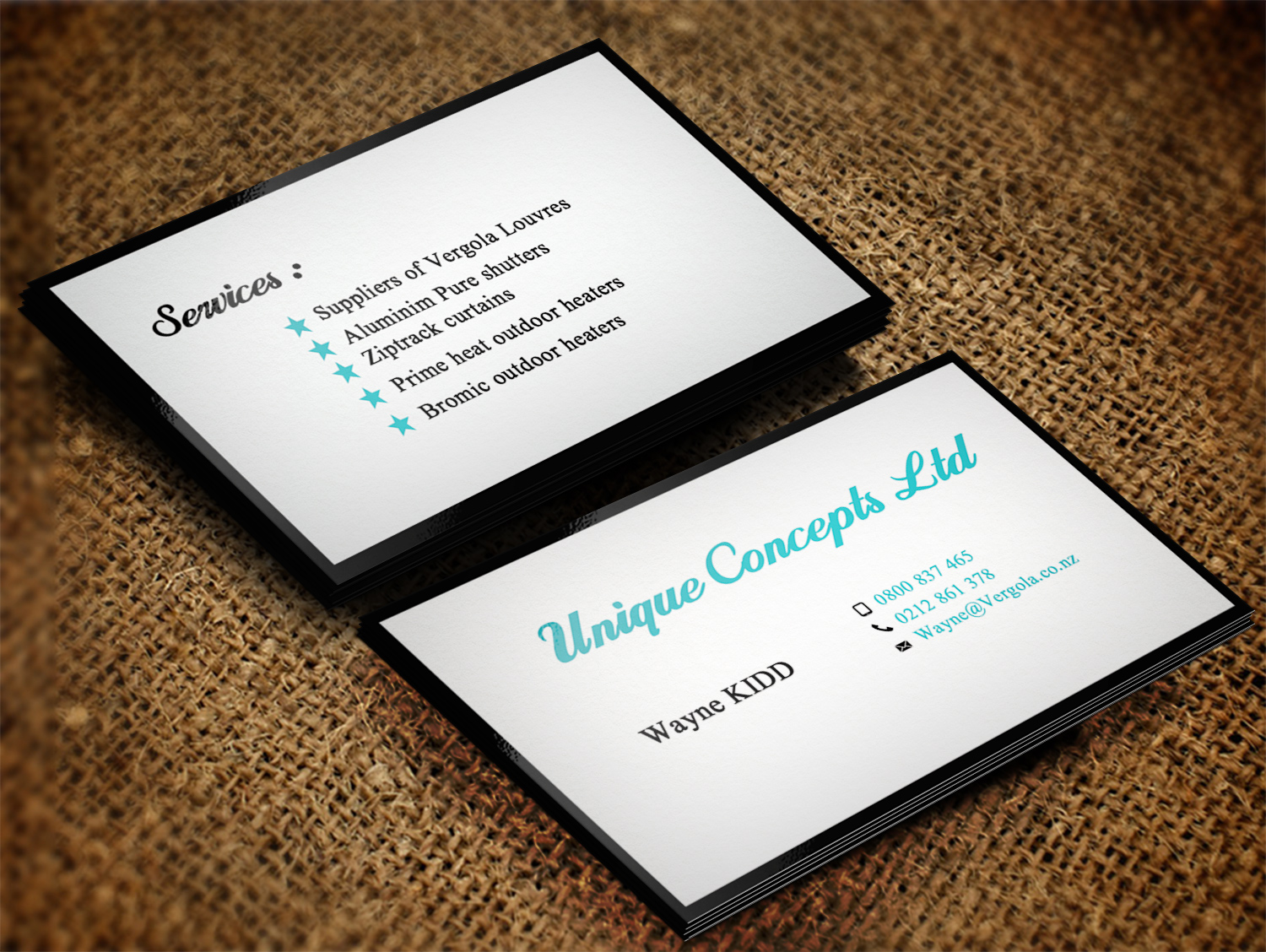 Business Card Design by Lanka Ama for Unique Concepts ltd | Design #10066192