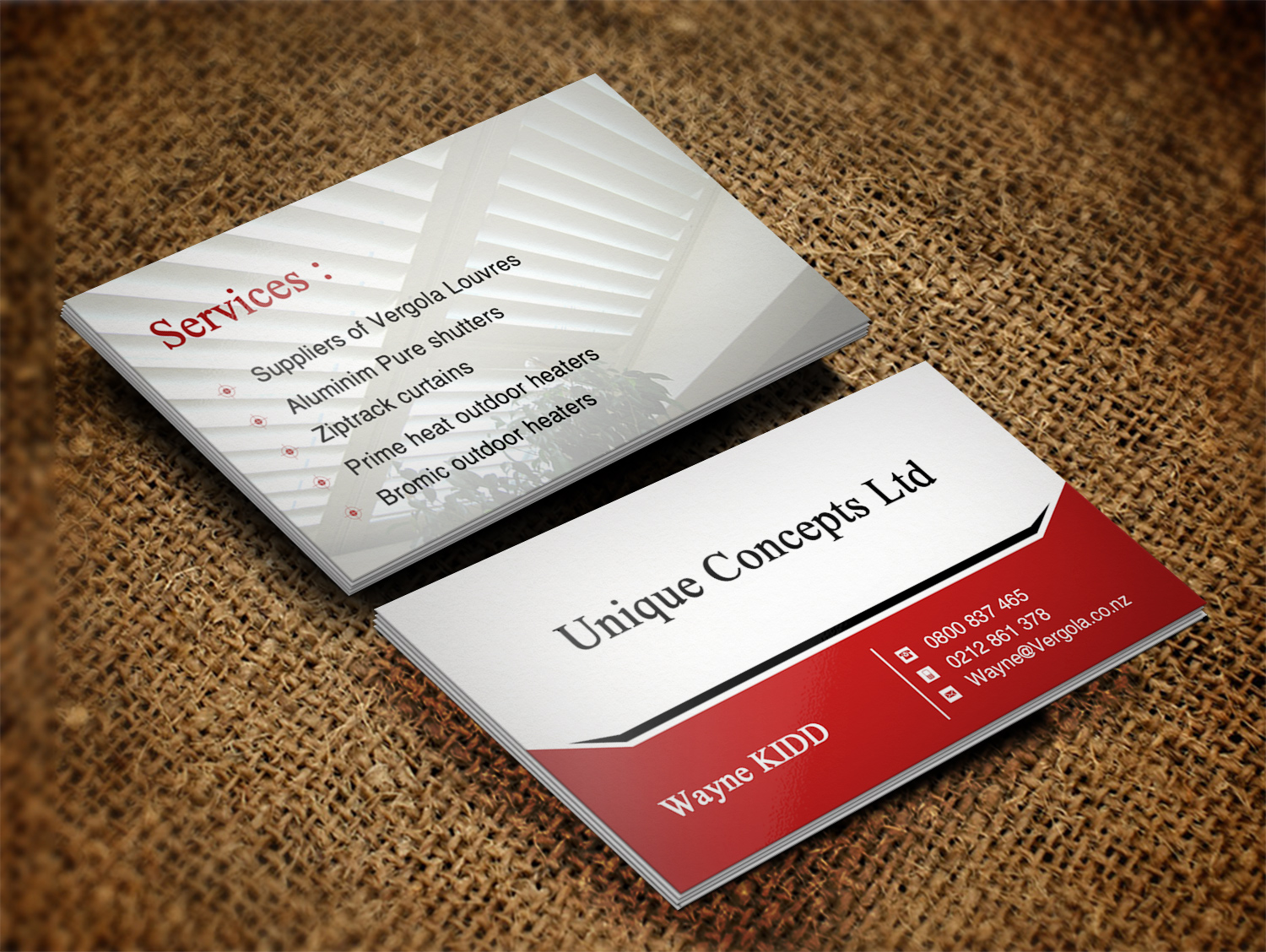 Design de Carte de Visite par Lanka Ama pour Unique Concepts ltd | Design #10074155