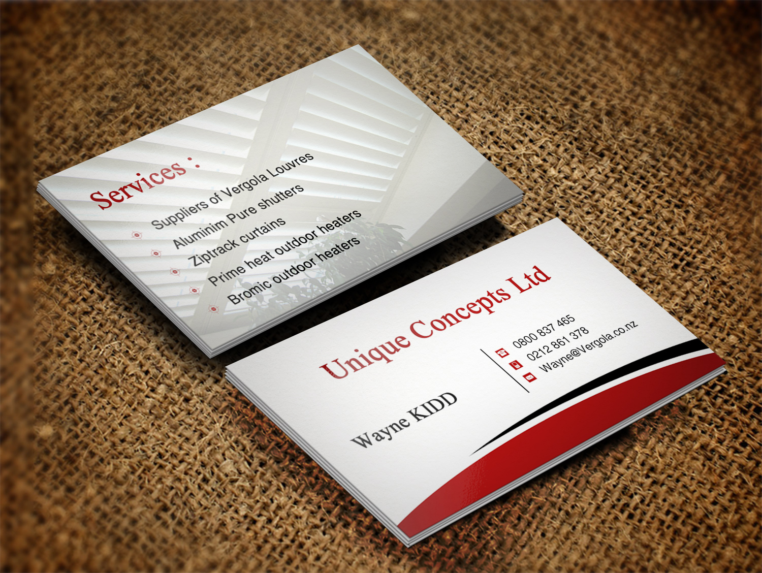 Business Card Design by Lanka Ama for Unique Concepts ltd | Design #10074159