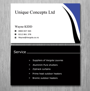 Business Card Design by Lanka Ama for Unique Concepts ltd | Design: #10074162