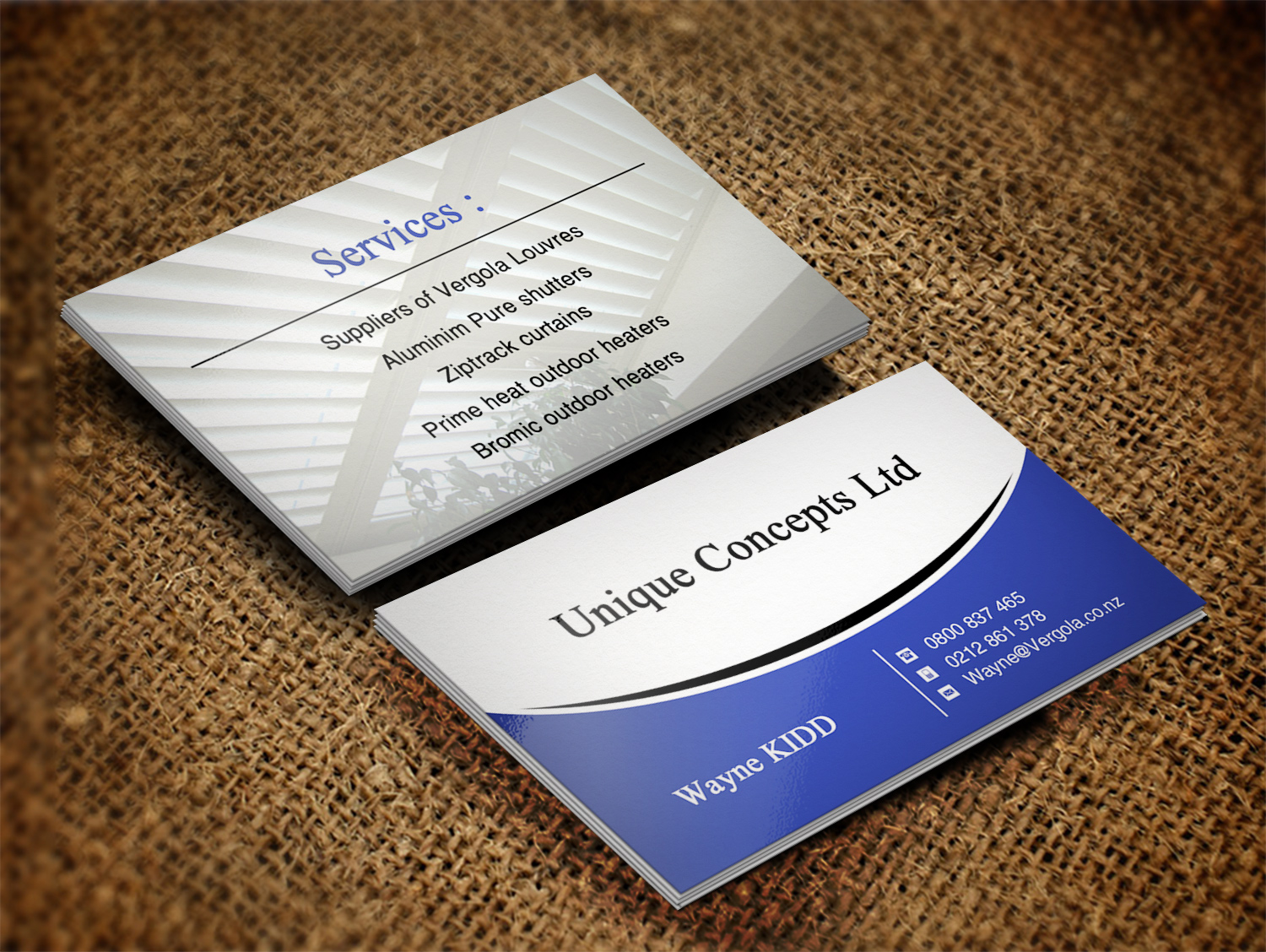 Design de Carte de Visite par Lanka Ama pour Unique Concepts ltd | Design #10074167