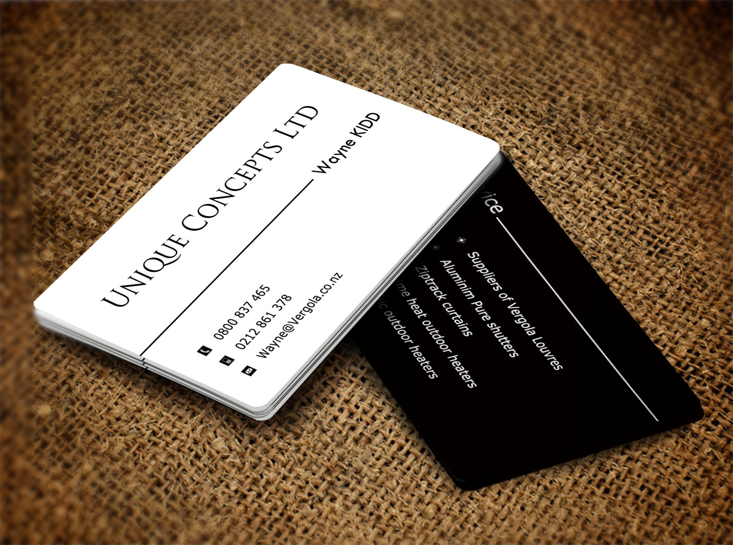 Design de Carte de Visite par Lanka Ama pour Unique Concepts ltd | Design #10074174