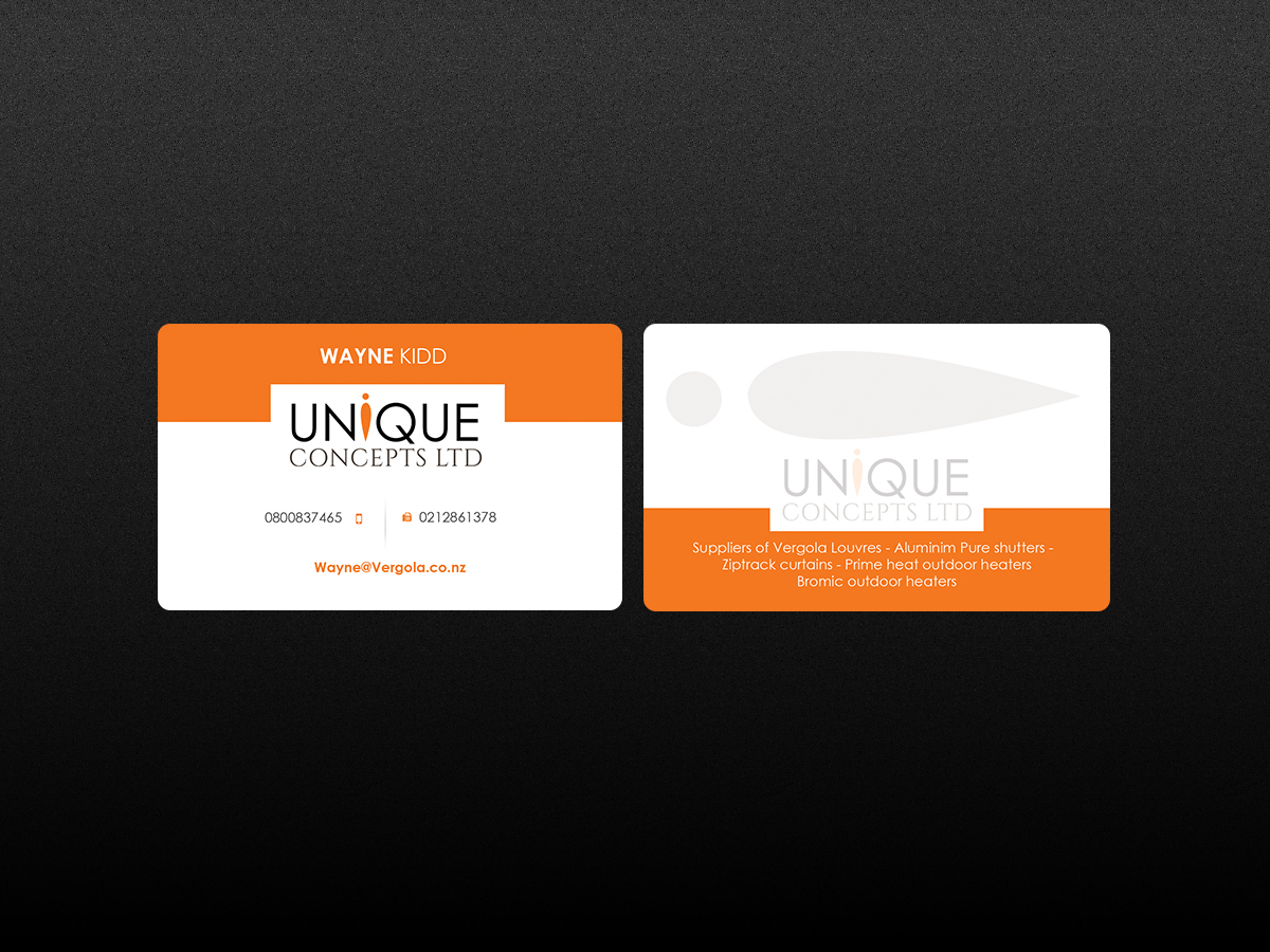Design de Carte de Visite par Creations Box 2015 pour Unique Concepts ltd | Design #10096941