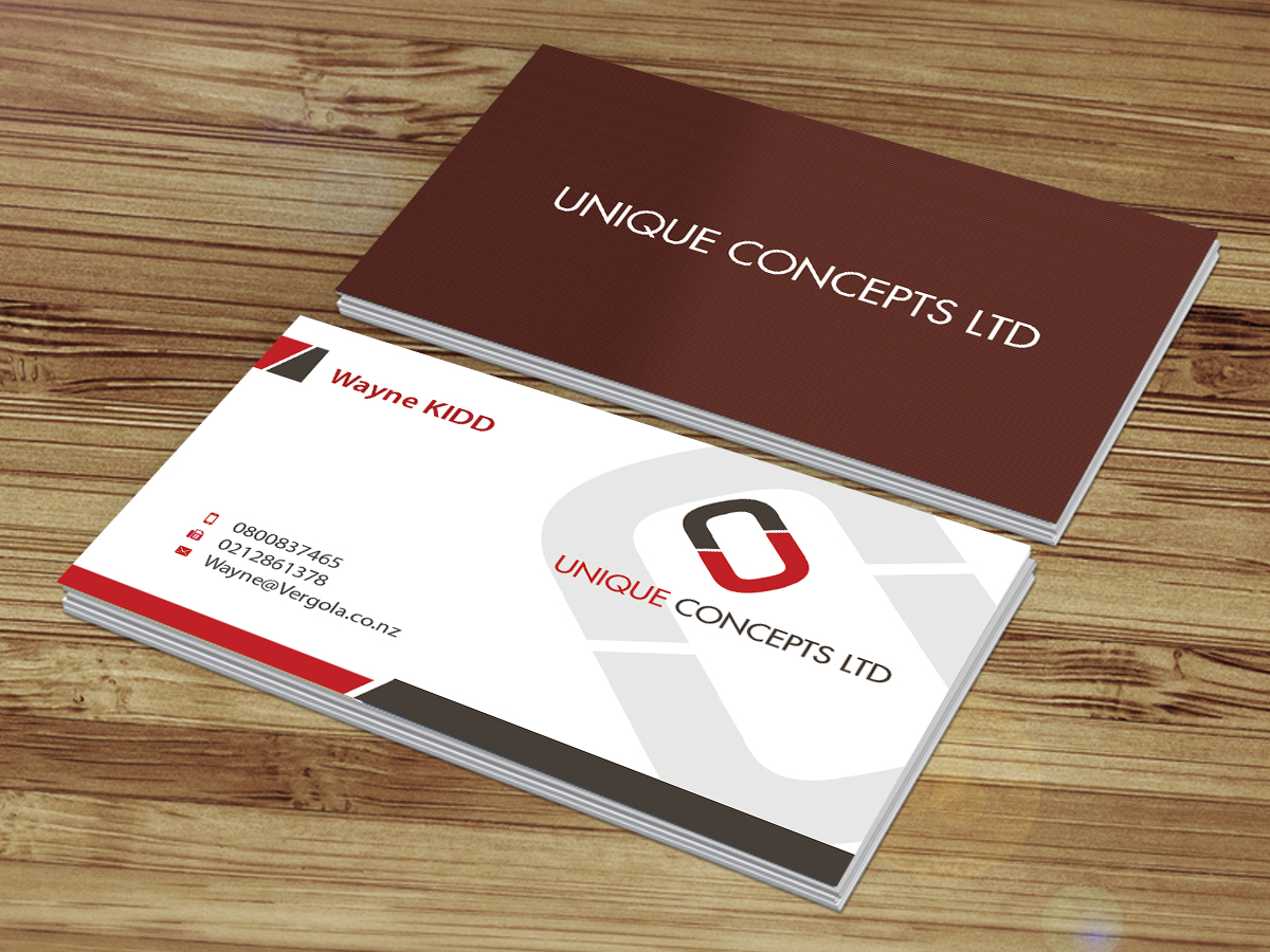 Design de Carte de Visite par Creations Box 2015 pour Unique Concepts ltd | Design #10096942