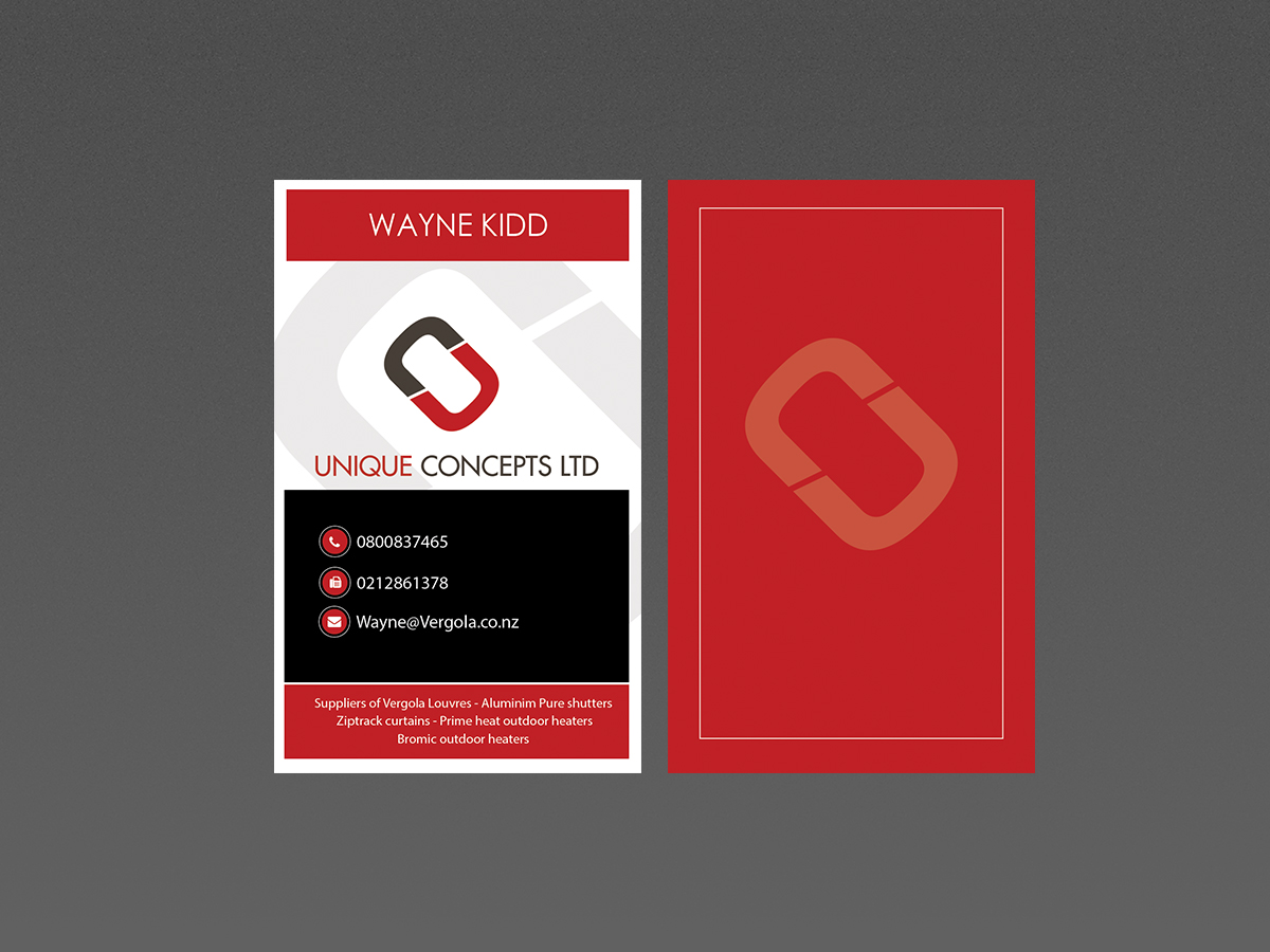 Design de Carte de Visite par Creations Box 2015 pour Unique Concepts ltd | Design #10096943