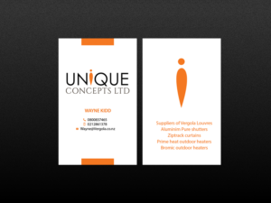 Business Card Design by Creations Box 2015 for Unique Concepts ltd | Design: #10096960