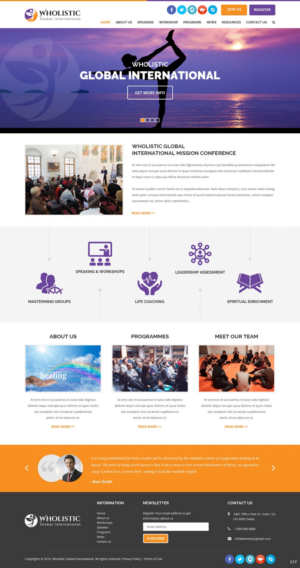 Web Design by pb for Wholistic Global International | Design: #10095348