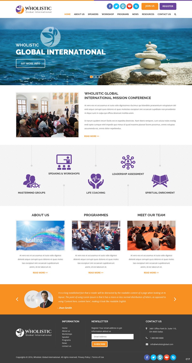 Web Design by pb for Wholistic Global International | Design #10095350