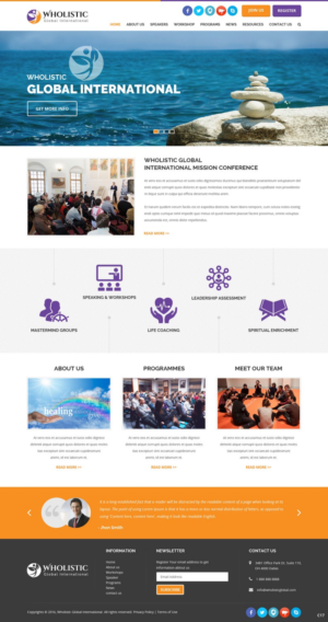 Web Design by pb for Wholistic Global International | Design: #10095350
