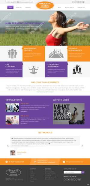 Web Design by pb for Wholistic Global International | Design: #10103807