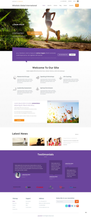 Web Design by pb for Wholistic Global International | Design: #10103808