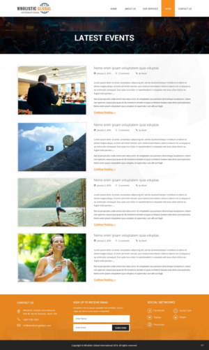 Web Design by pb for Wholistic Global International | Design: #10665608