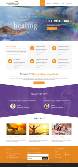 Web Design by pb for Wholistic Global International | Design: #10665609