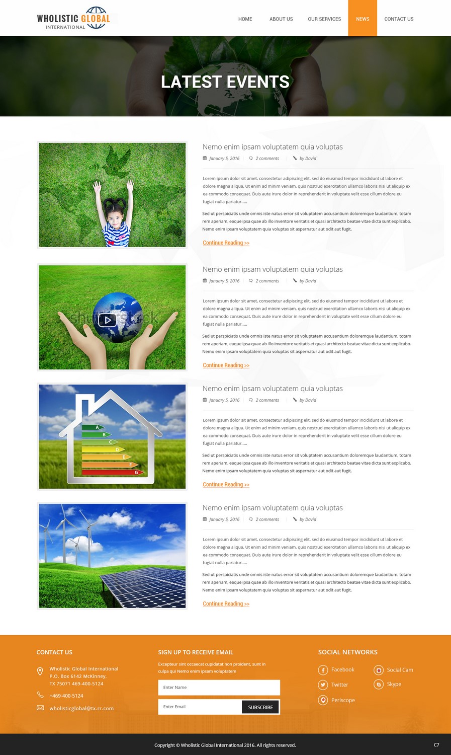 Web Design by pb for Wholistic Global International | Design #10962280