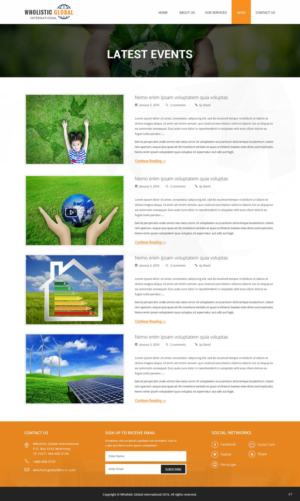 Web Design by pb for Wholistic Global International | Design: #10962280