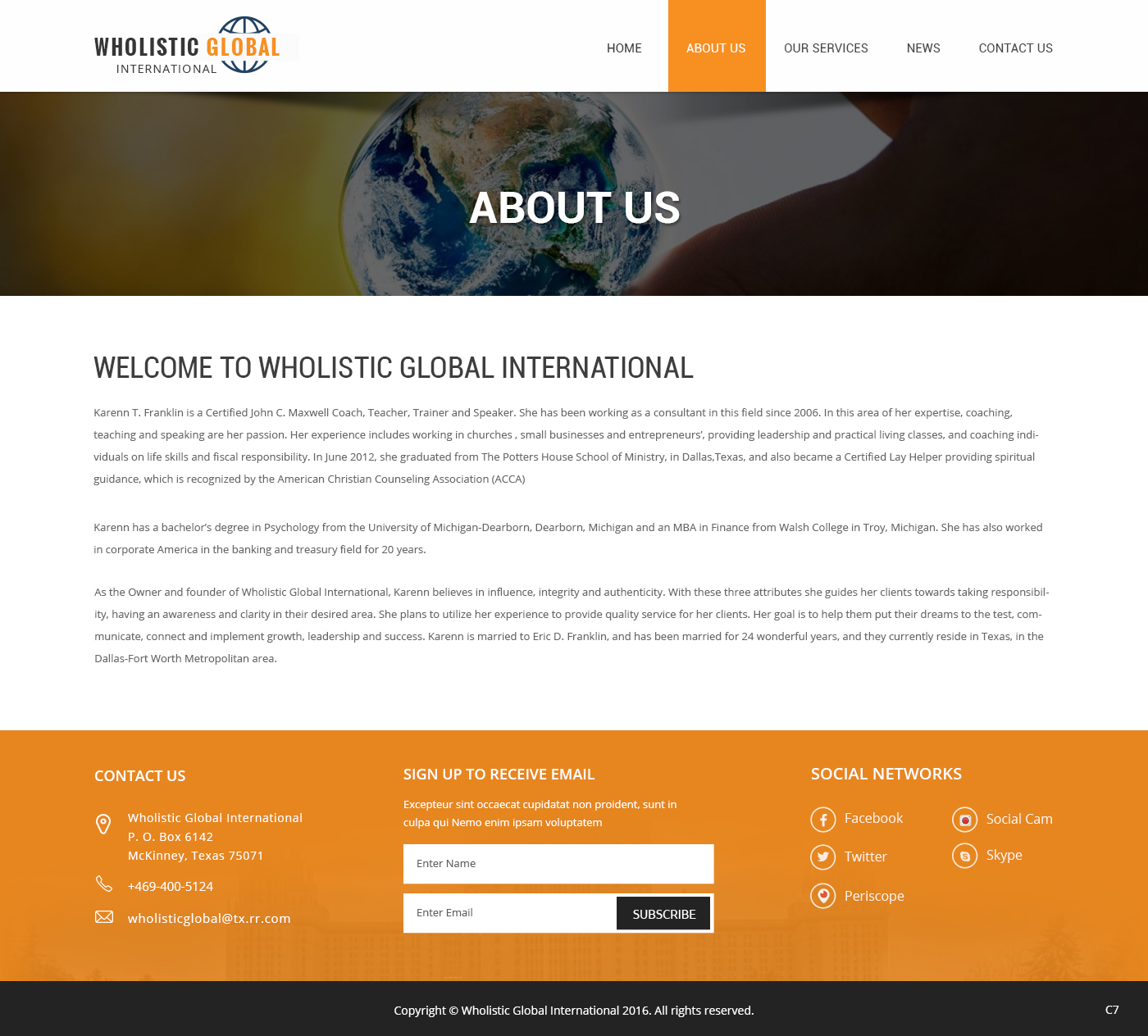 Web Design by pb for Wholistic Global International | Design #10984718