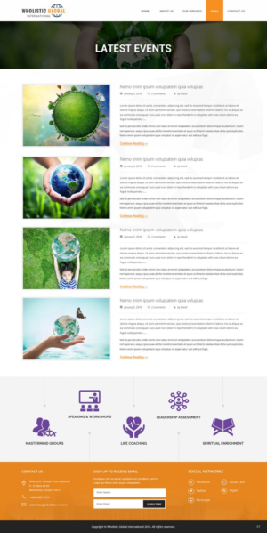 Web Design by pb for Wholistic Global International | Design: #10984719