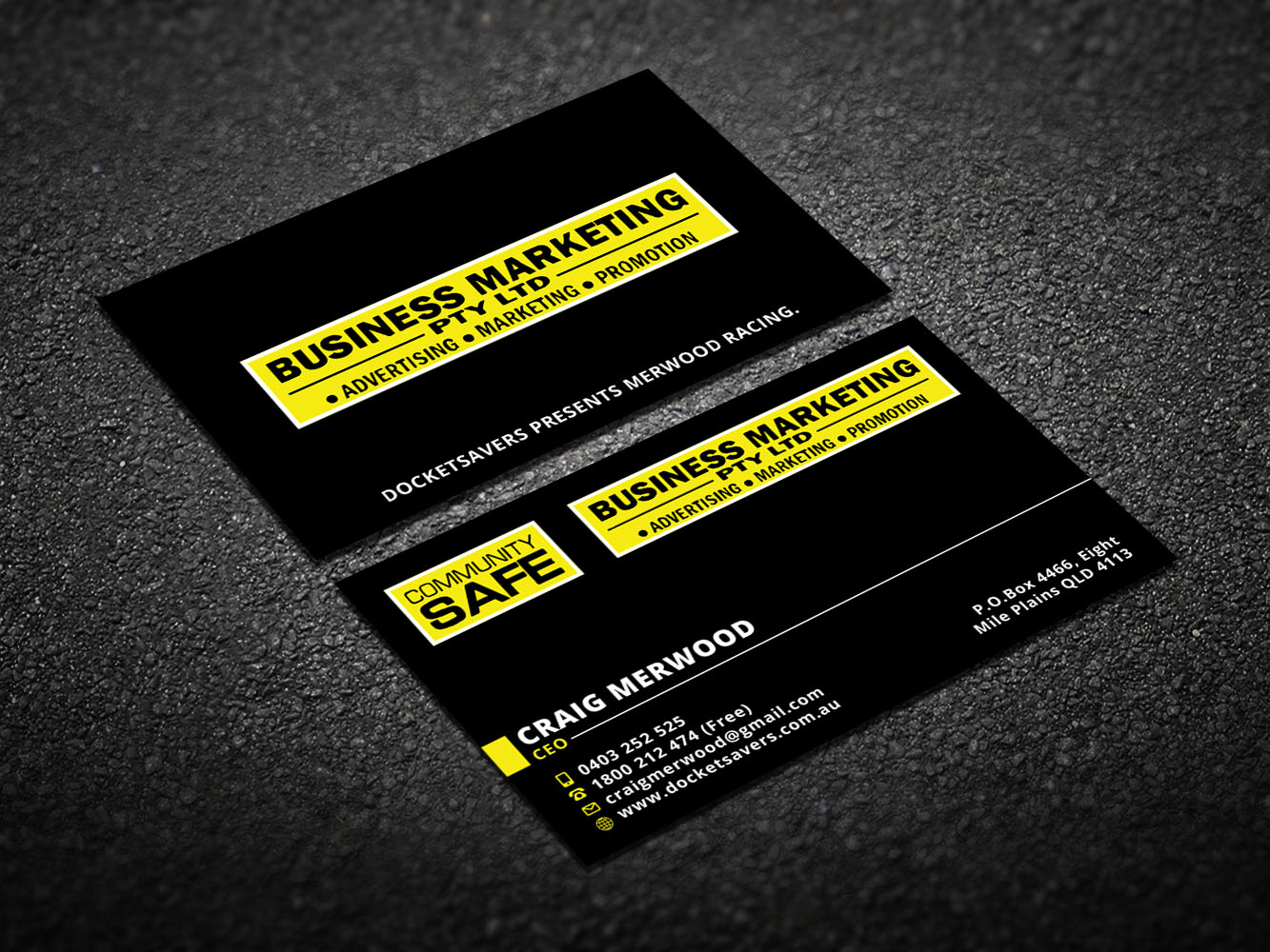 Business Card Design by Verified artistry (Design garden) for Business Marketing Pty Ltd | Design #10043210