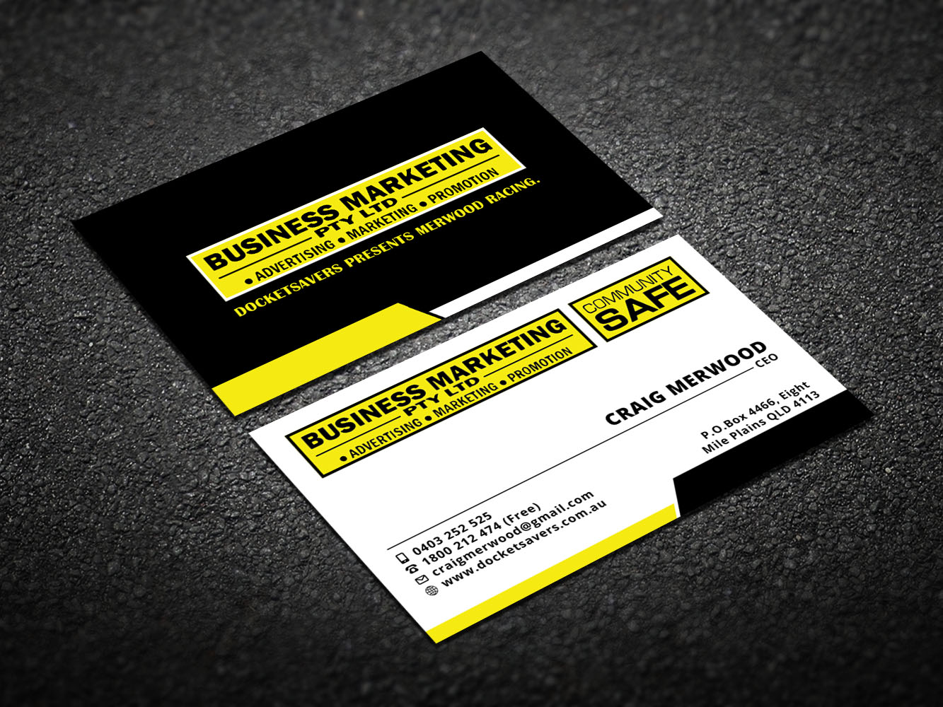 Design de Carte de Visite par Verified artistry (Design garden) pour Business Marketing Pty Ltd | Design #10043224