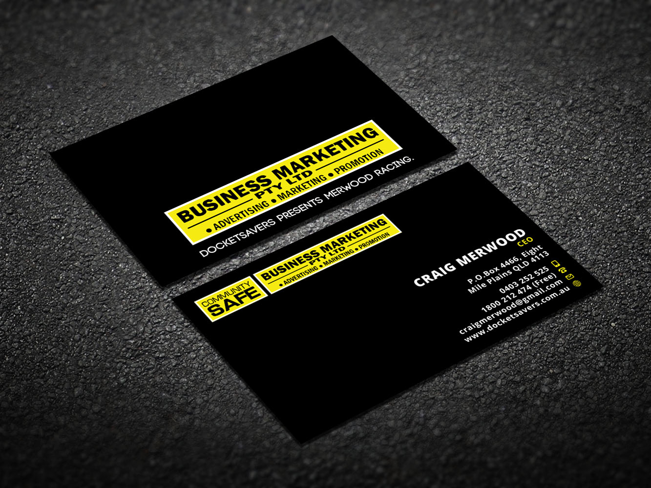 Business Card Design by Verified artistry (Design garden) for Business Marketing Pty Ltd | Design #10043238