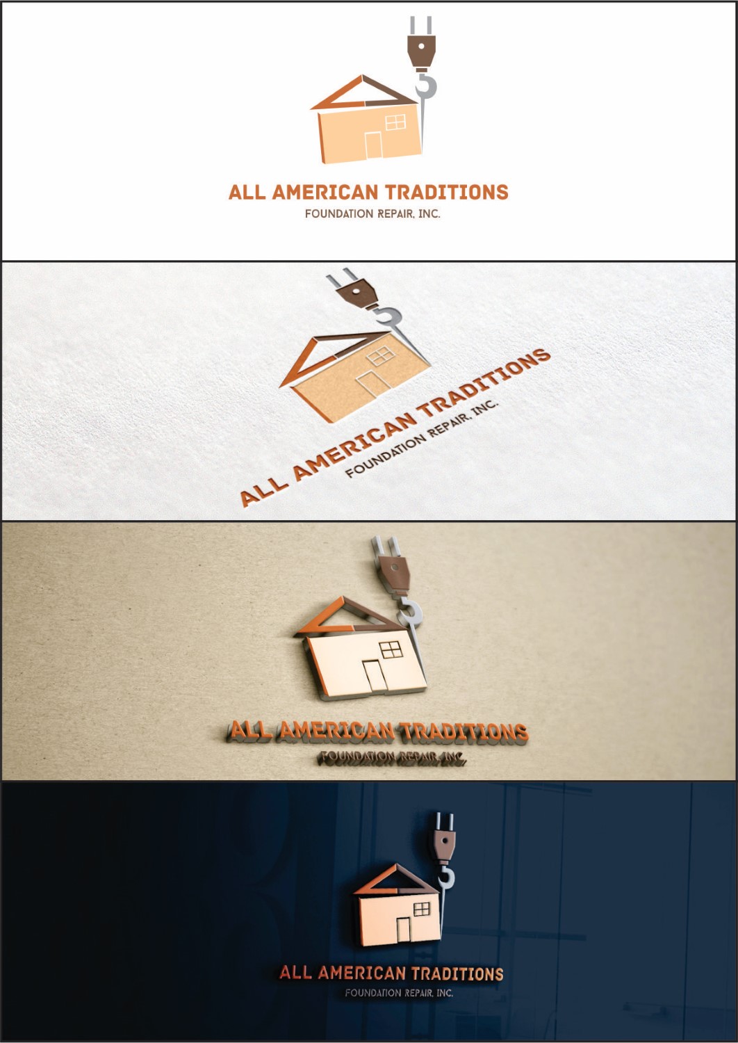 Design de Logo par DG pour All American Traditions Foundation Repair, Inc. | Design #10134186