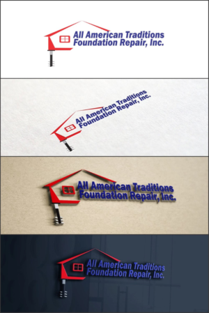 Diseño de Logo por DG para All American Traditions Foundation Repair, Inc. | Diseño: #10150058