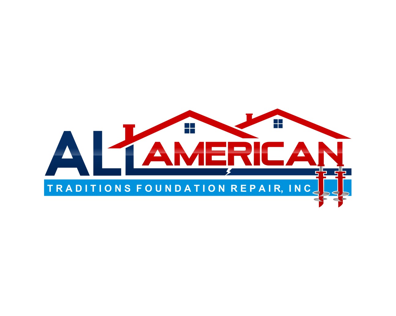 Diseño de Logo por sumarnishadi para All American Traditions Foundation Repair, Inc. | Diseño #10140678