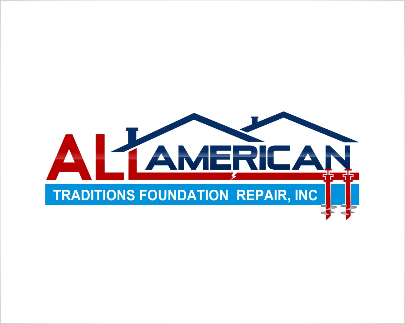 Diseño de Logo por sumarnishadi para All American Traditions Foundation Repair, Inc. | Diseño #10166774
