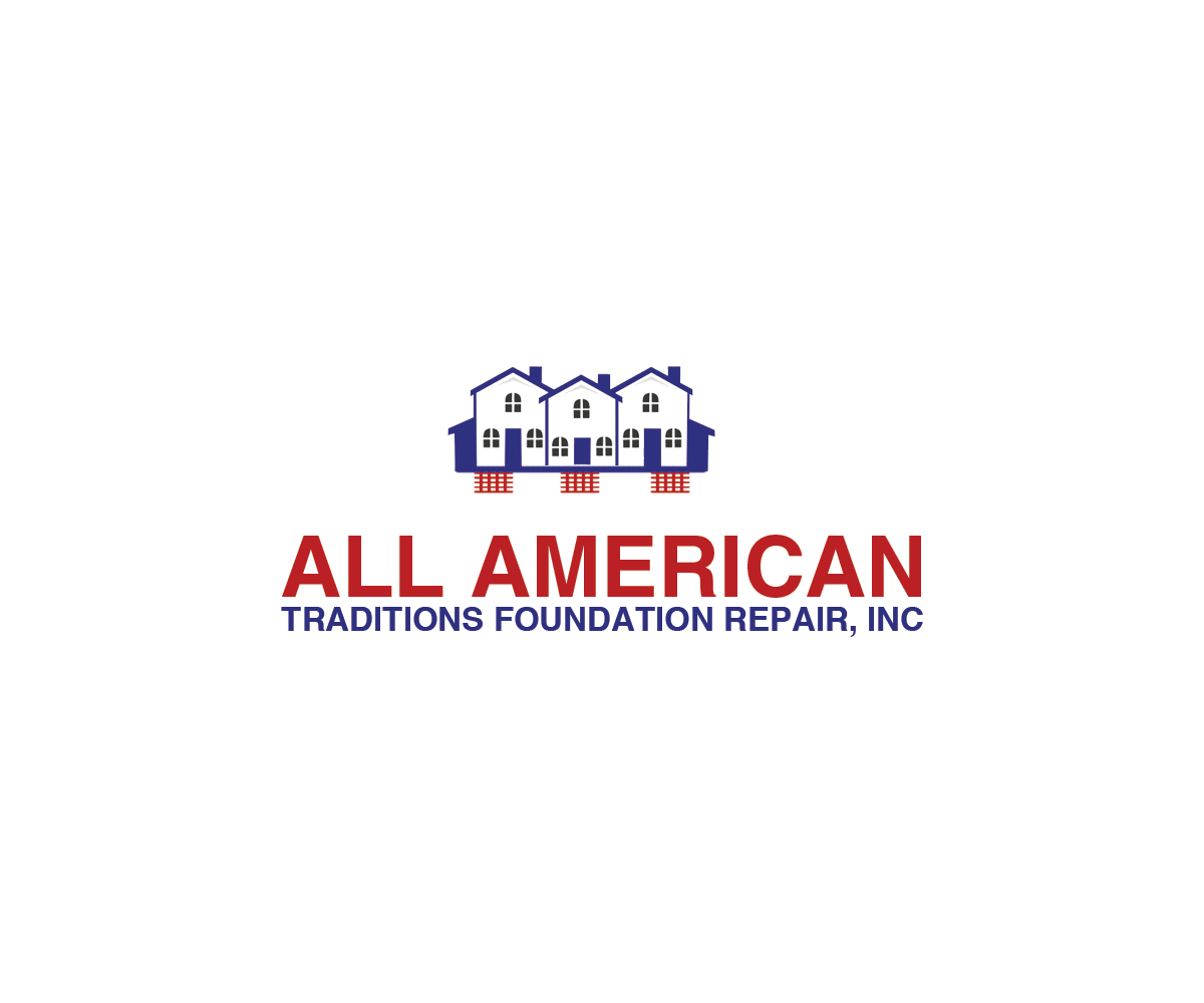 Logo Design by Navneet Singh for All American Traditions Foundation Repair, Inc. | Design #10206955