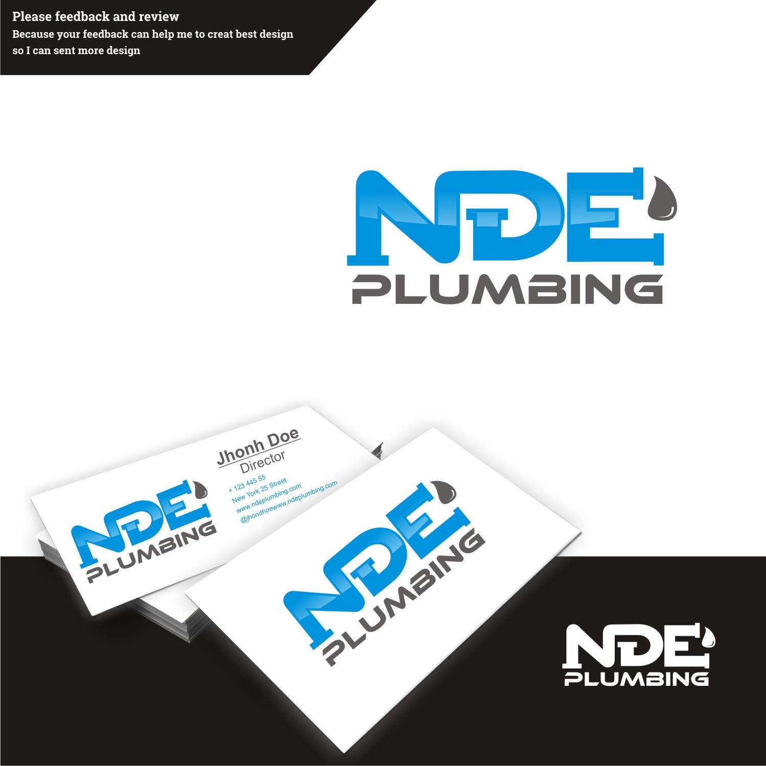 Design de Logo par tjahyoahmad™ pour NDE Plumbing | Design #10051598