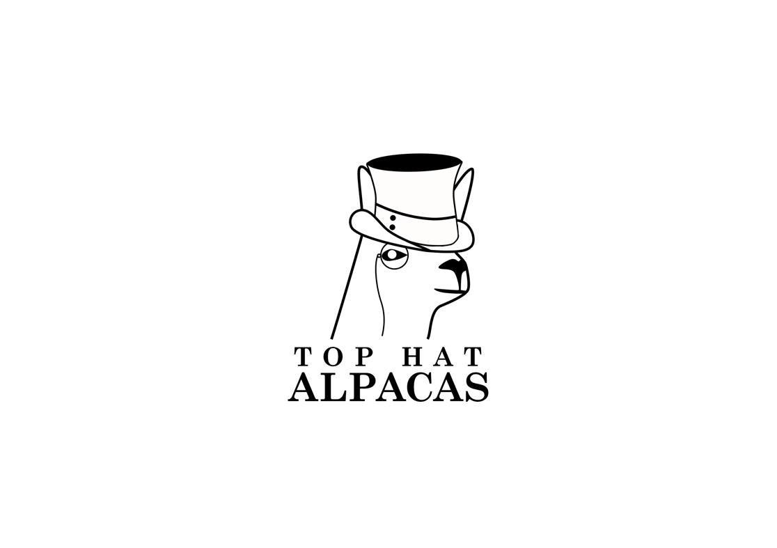 Logo Design by Nina Bain for Top Hat Alpacas LLC | Design #2160759