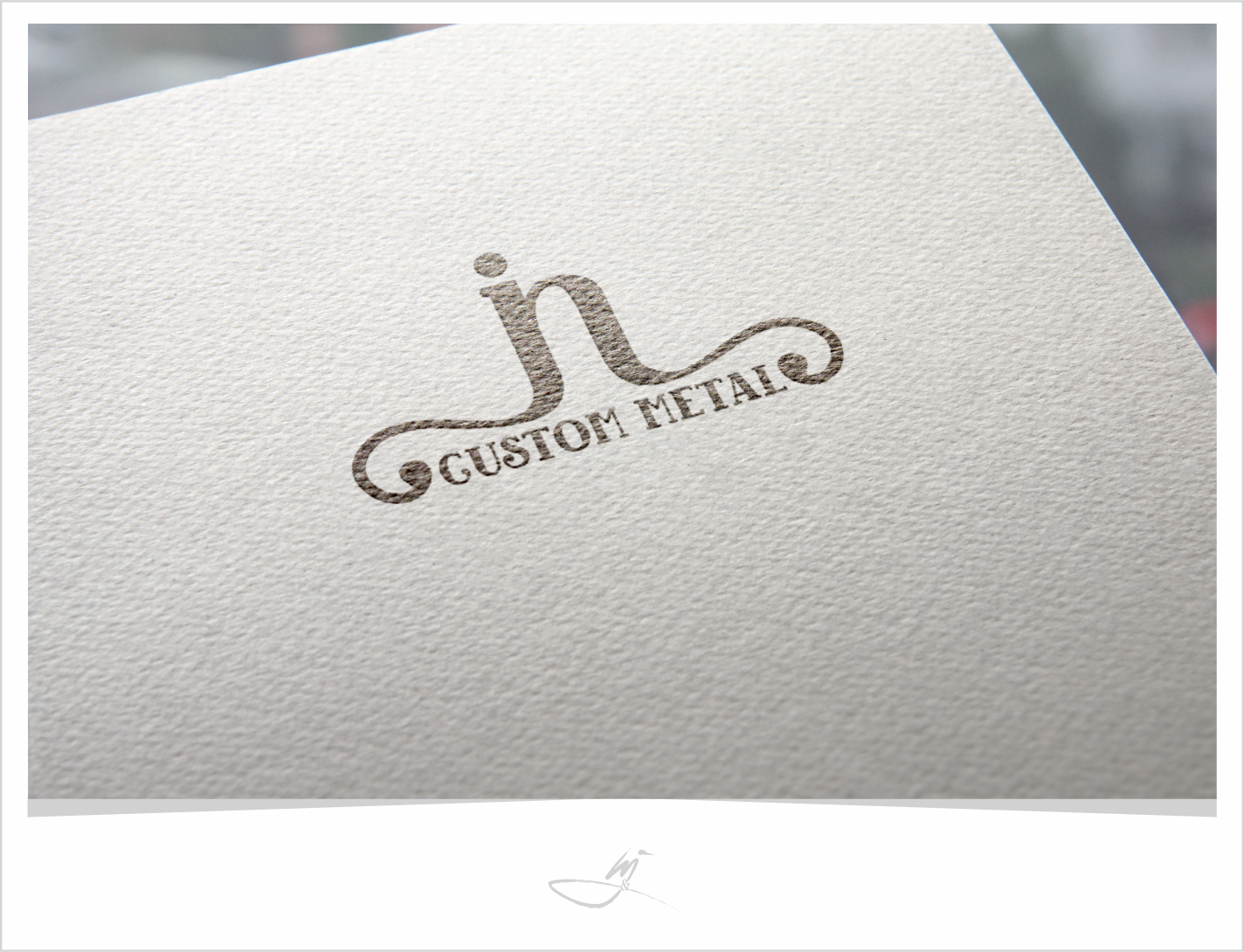 Logo Design by Mimi &amp; Max for JN Custom Metal | Design #10178171