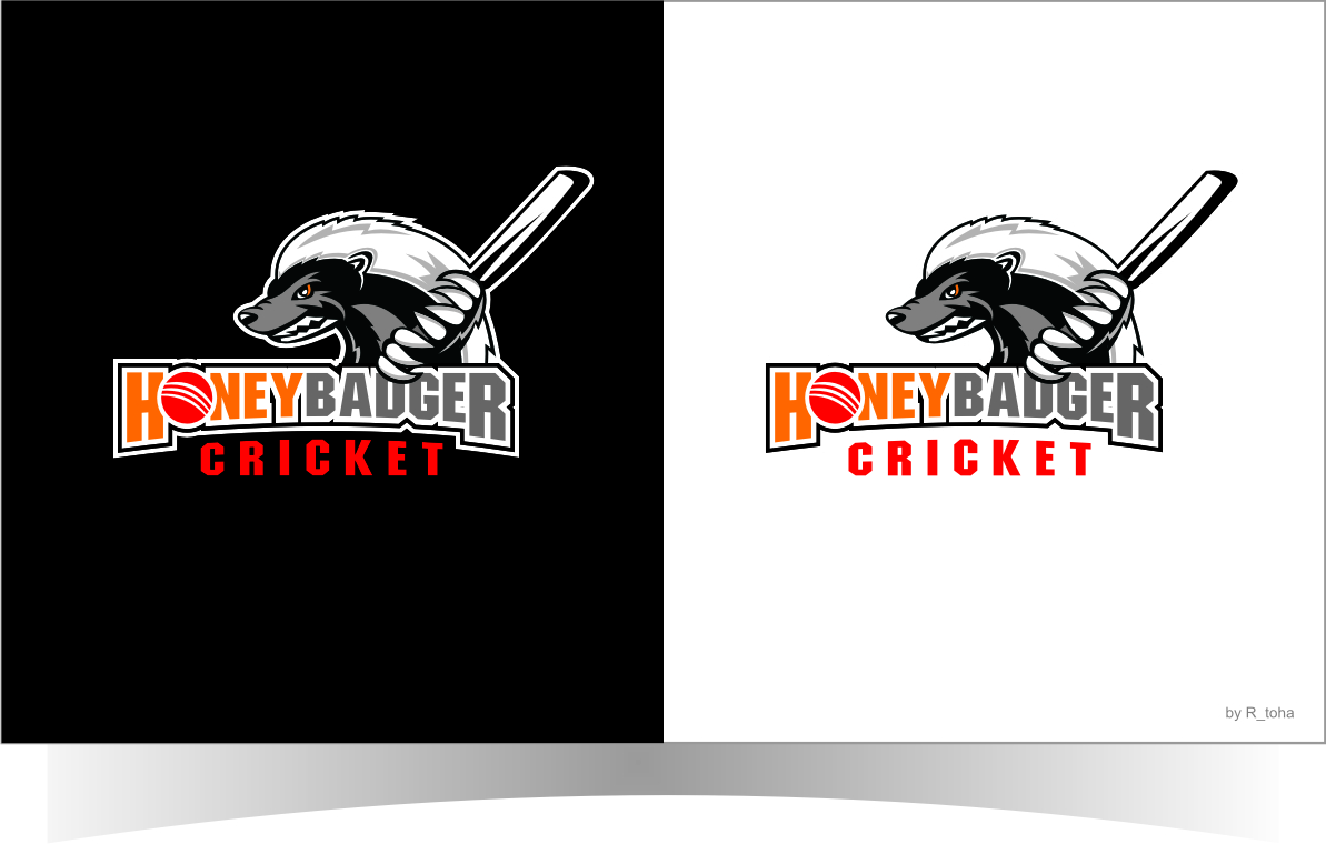 Logo-Design von r-toha für Honey Badger Cricket | Design #10093171