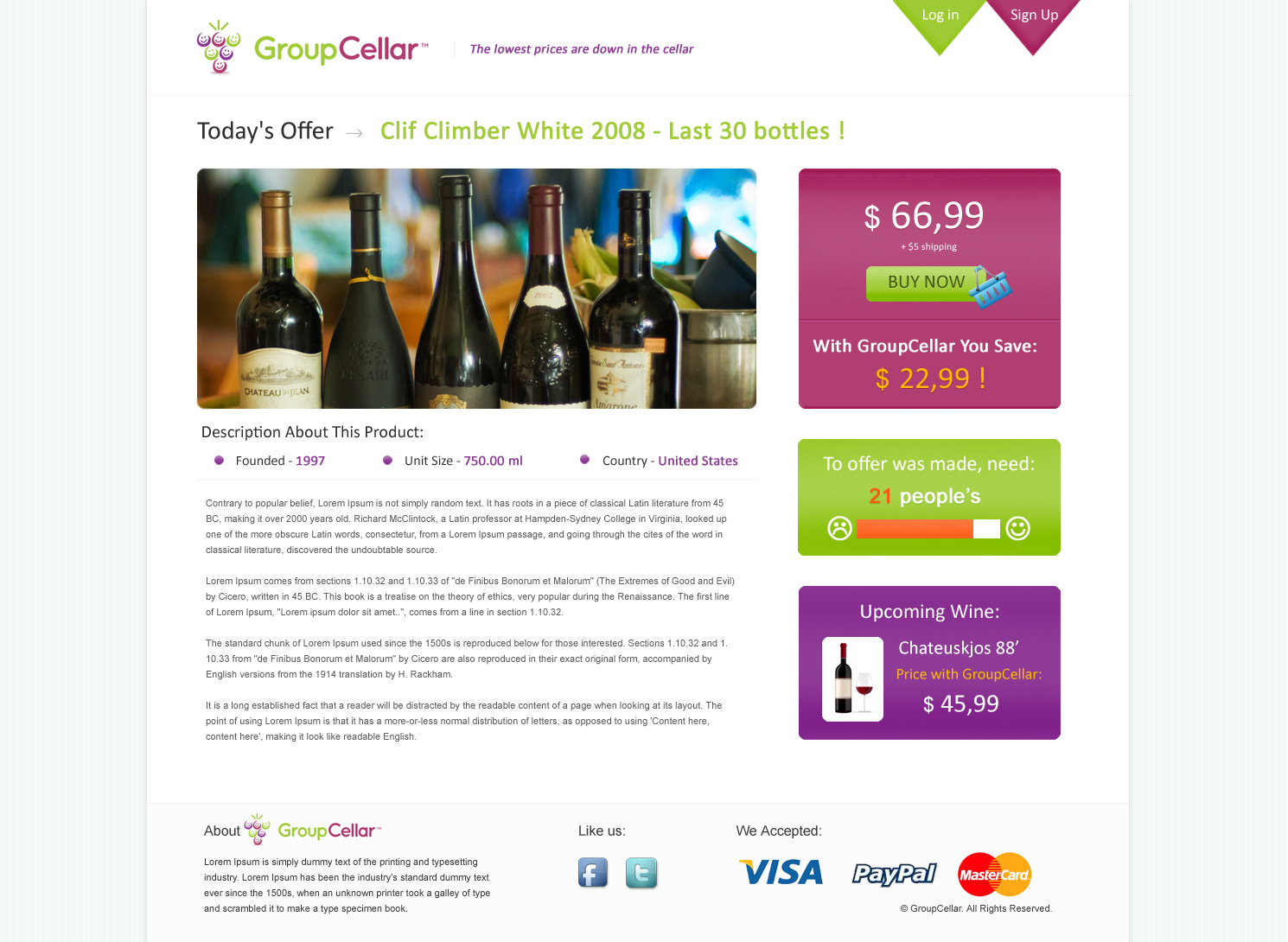 Web Design by KKORZENIOWSKI. for Oculus Fitness LLC | Design #450341