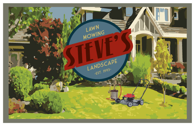 Postcard Design by Designs by Fikri for Steve's Lawn Mowing | Design #10080942