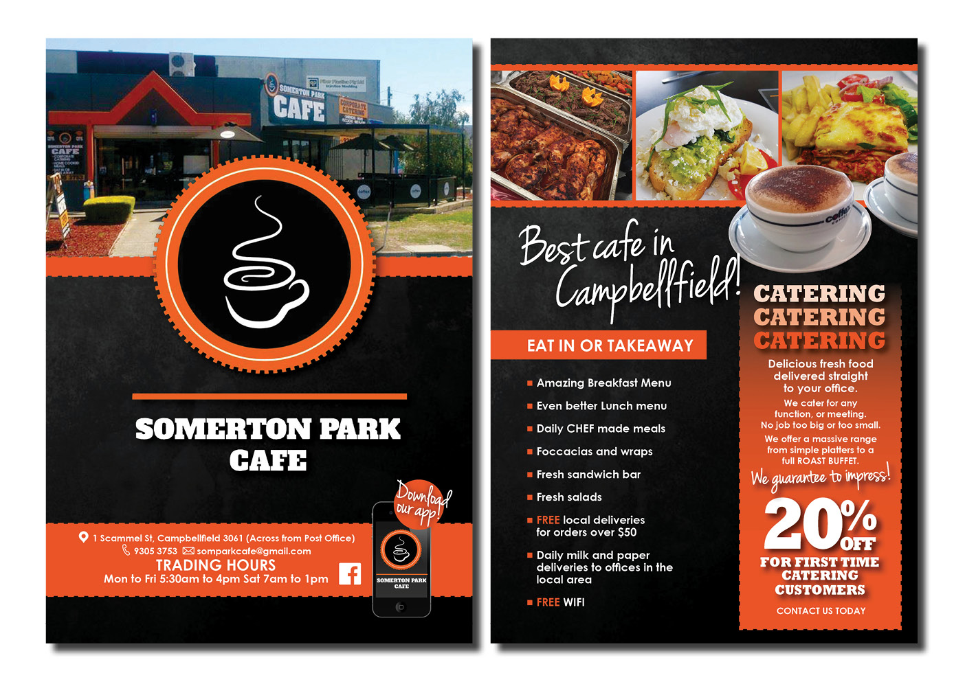 Flyer Design by Kelalo for Somerton Park Cafe | Design #10182391