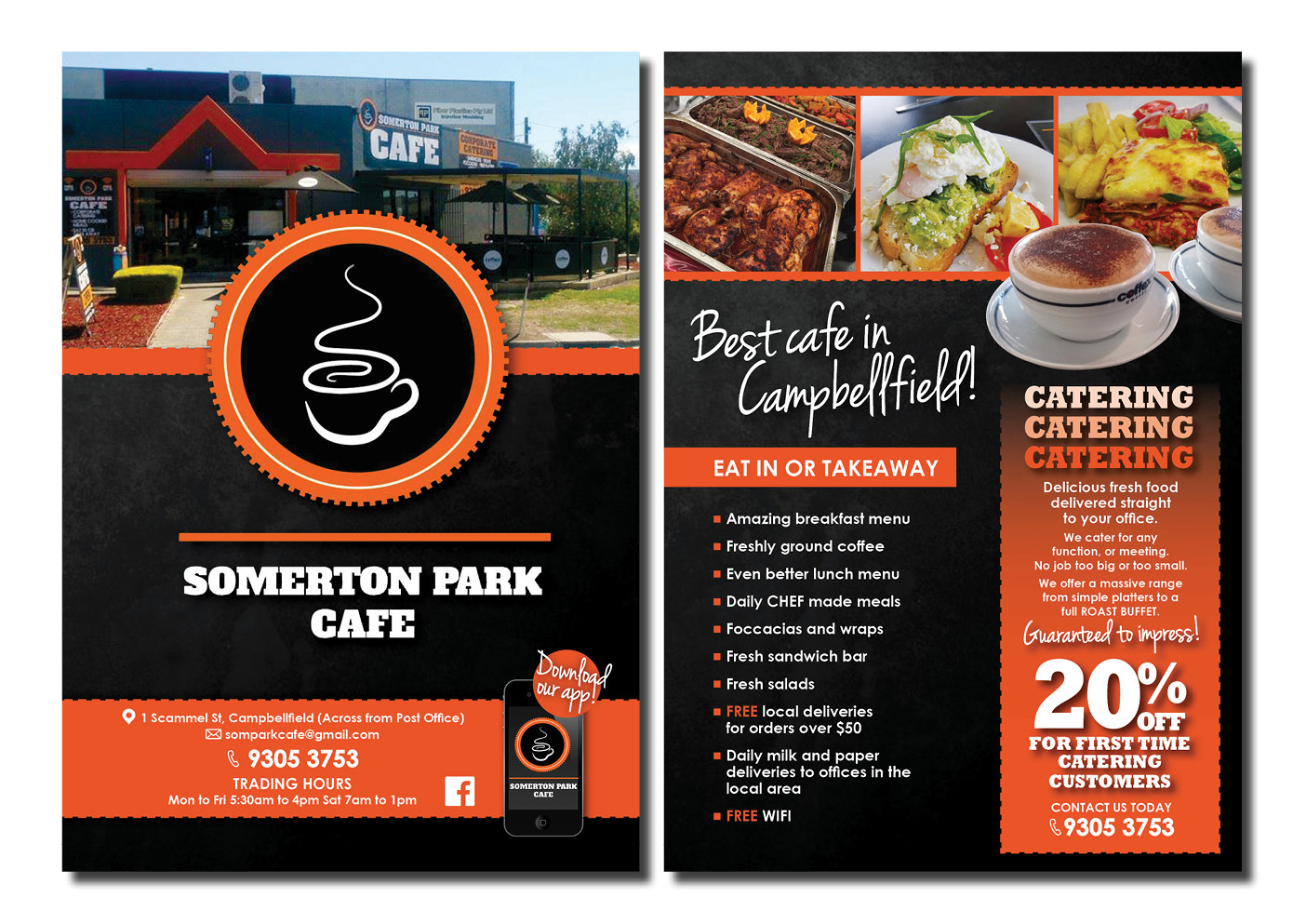 Flyer Design by Kelalo for Somerton Park Cafe | Design #10185639