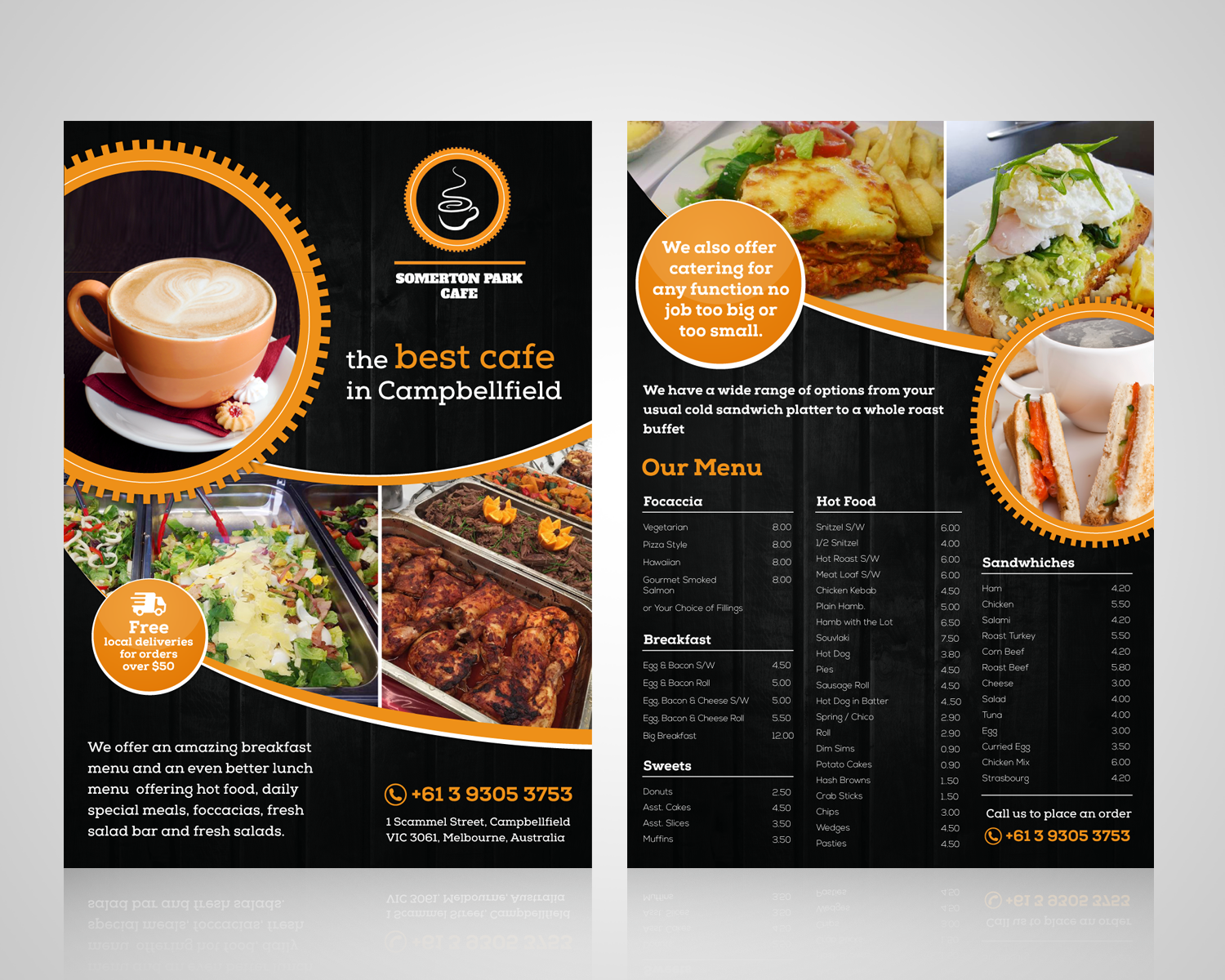 Flyer Design by pivotaldesign.biz for Somerton Park Cafe | Design #10126805