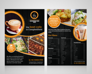 Flyer-Design von pivotaldesign.biz für Somerton Park Cafe | Design: #10126805