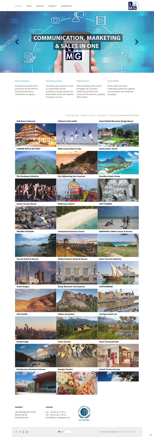 Landing Page Design by pb for LMG Management GmbH | Design #10141551