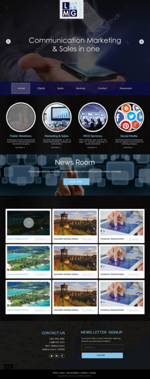 Landing Page Design by Creations Box 2015 for LMG Management GmbH | Design: #10146550