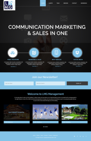 Landing Page Design by Creations Box 2015 for LMG Management GmbH | Design: #10146551