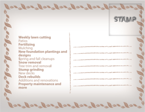Postcard Design by neyjcolmenares for RS Construction & Landscaping LLC | Design: #10083012