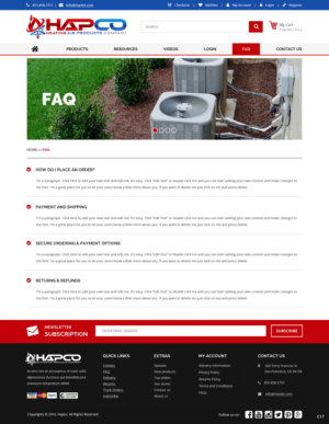 Design Wordpress par pb pour RM Brands Inc | Design : #10197829