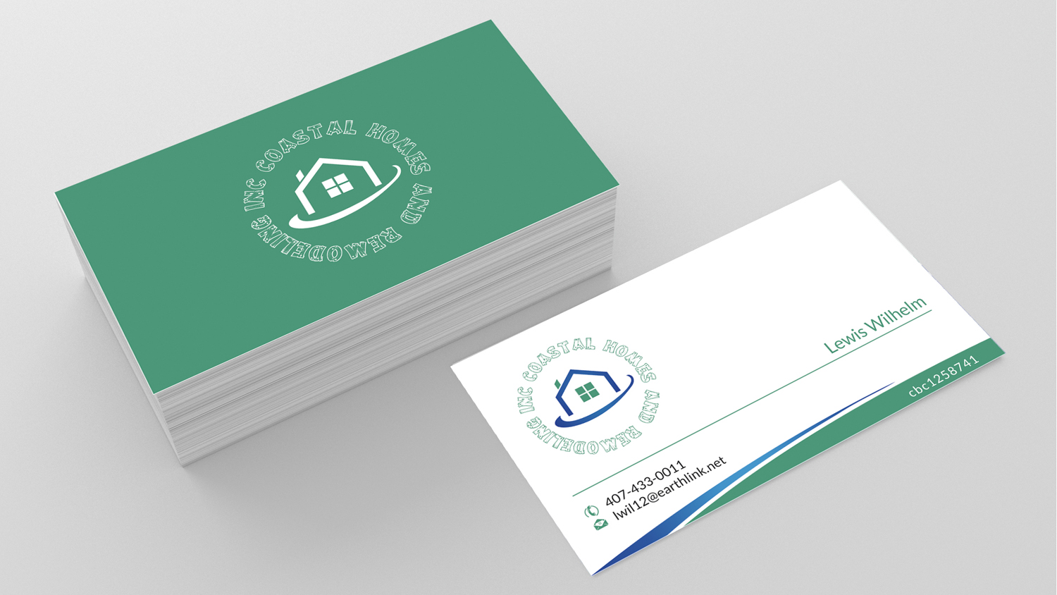 Business Card Design by SKYdesign for Coastal Homes & Remodeling Inc | Design #10094242
