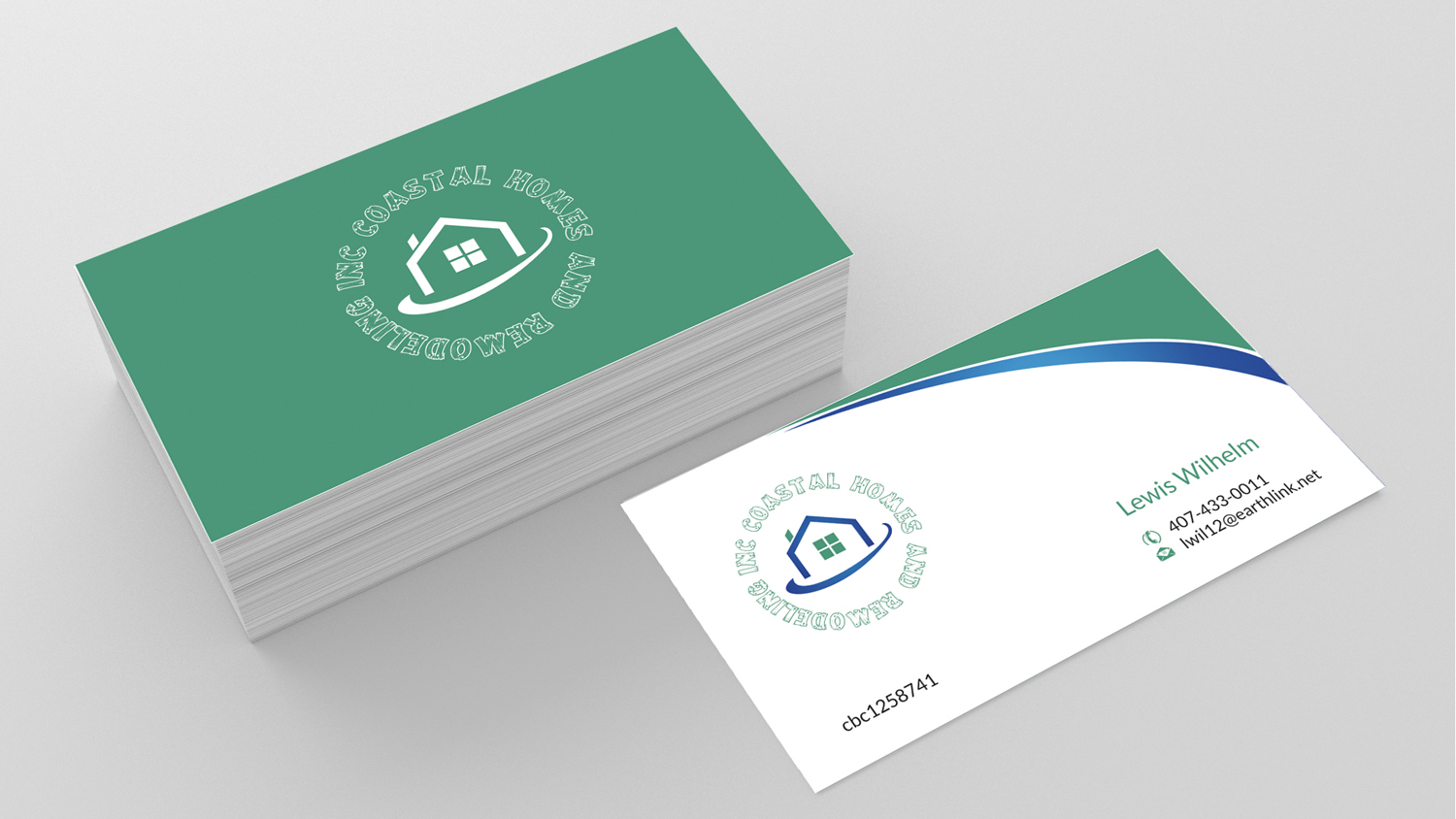 Business Card Design by SKYdesign for Coastal Homes & Remodeling Inc | Design #10094244