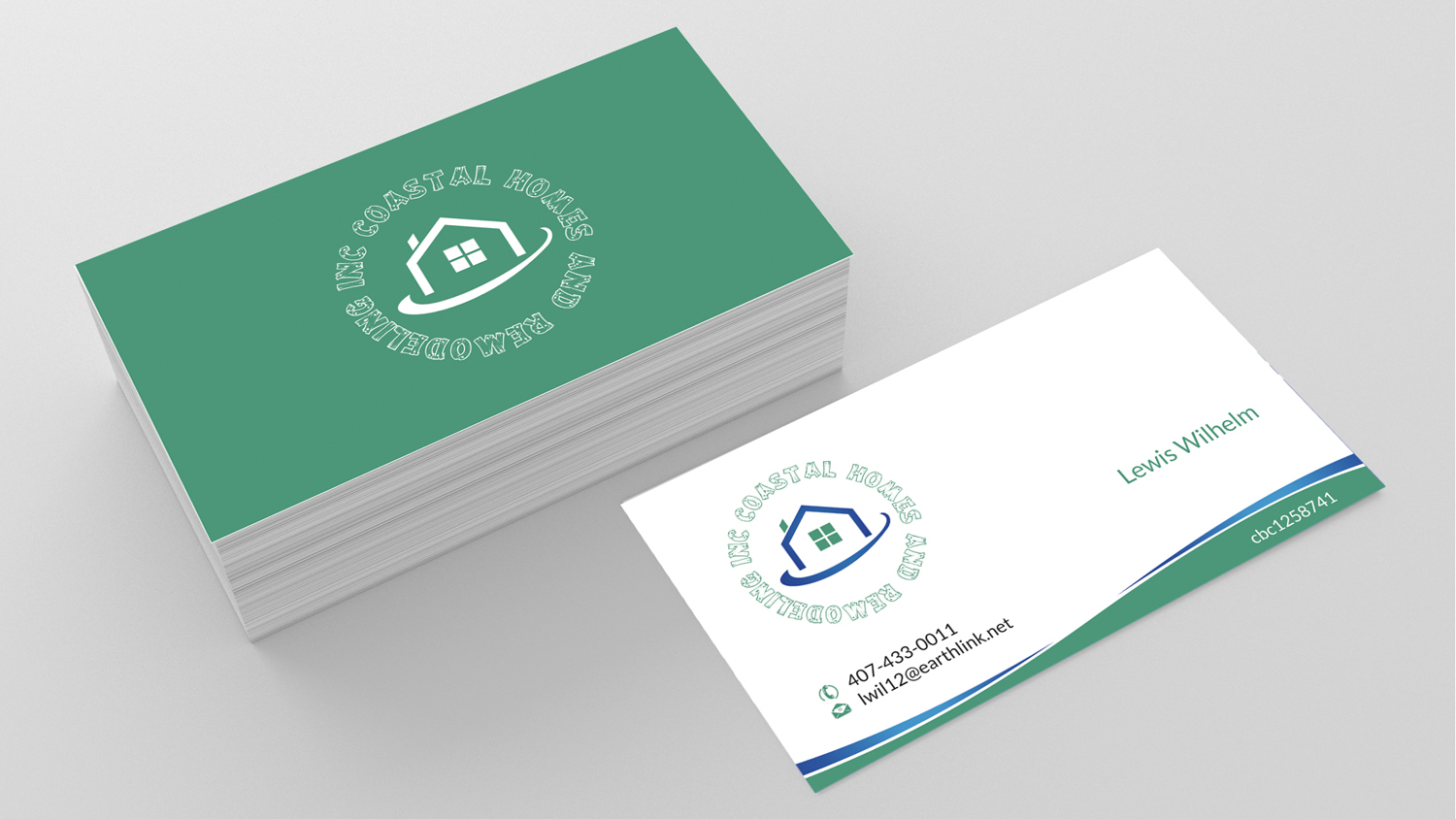 Business Card Design by SKYdesign for Coastal Homes & Remodeling Inc | Design #10094245