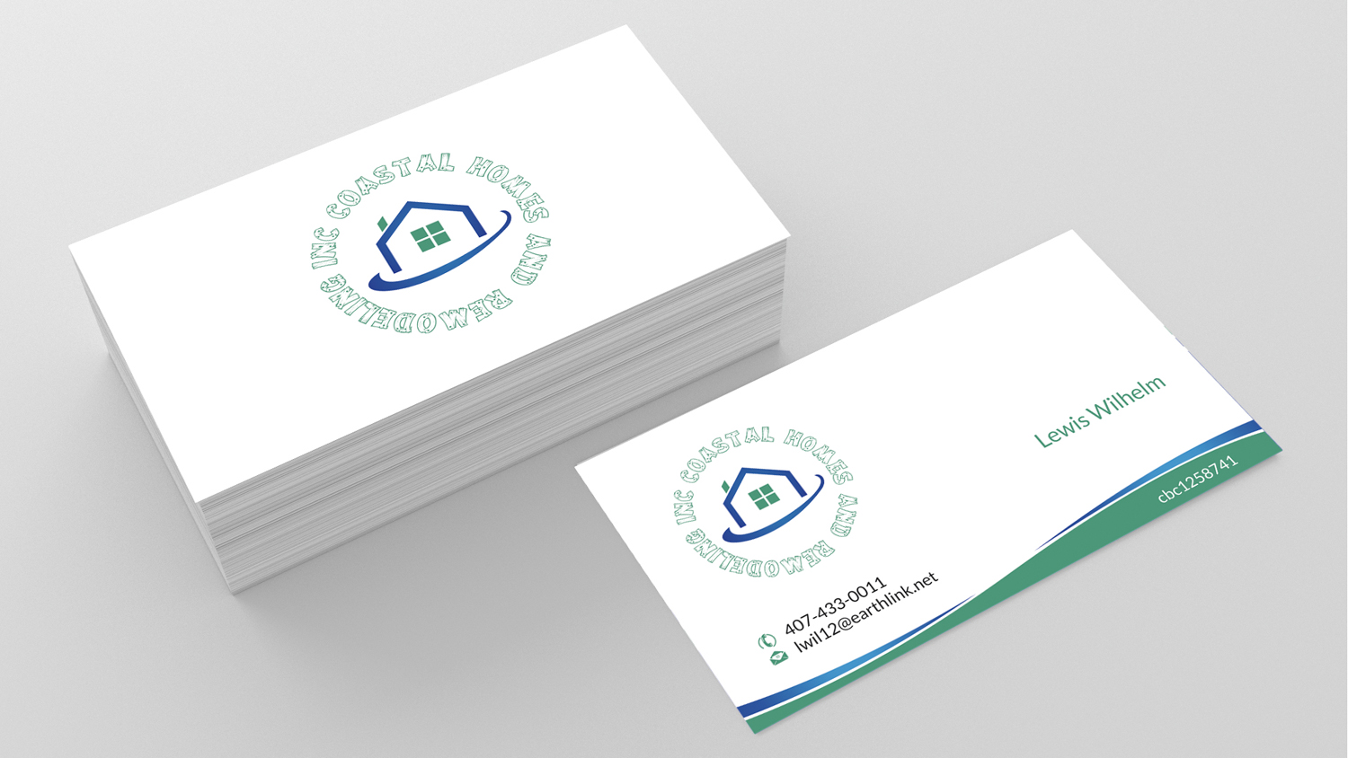 Business Card Design by SKYdesign for Coastal Homes & Remodeling Inc | Design #10094246